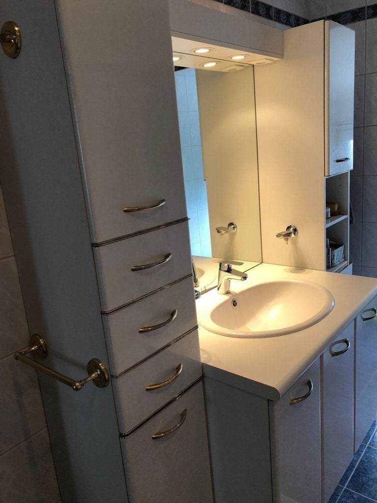 Meuble de salle de bain à donner et démonter, Ophalen, Gebruikt, 100 tot 150 cm, 50 tot 75 cm