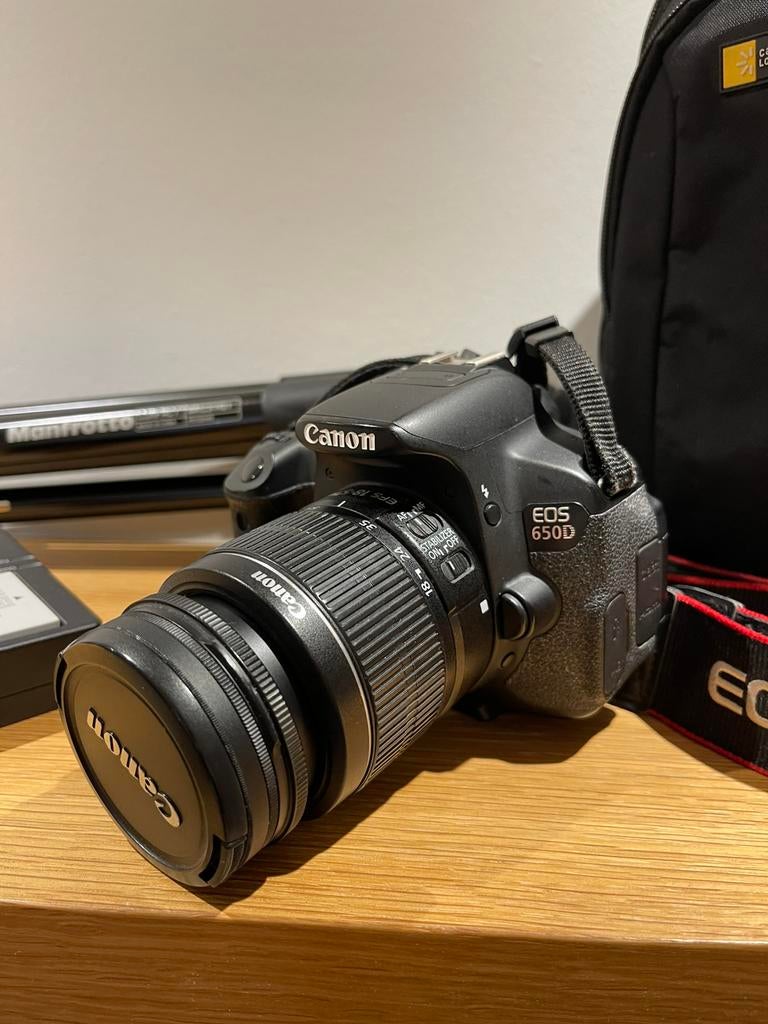 Canon Eos 650D + 18-55 lens + polarisatiefilter, Audio, Tv en Foto, Ophalen, Zo goed als nieuw, Canon