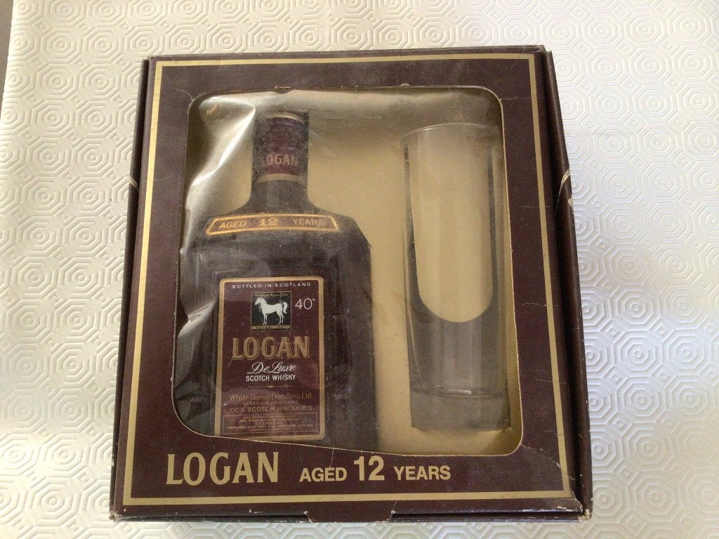 Logan  Scotch whiskey Aged 12 years, Verzamelen, Gebruikt, Overige gebieden, Overige typen, Ophalen of Verzenden