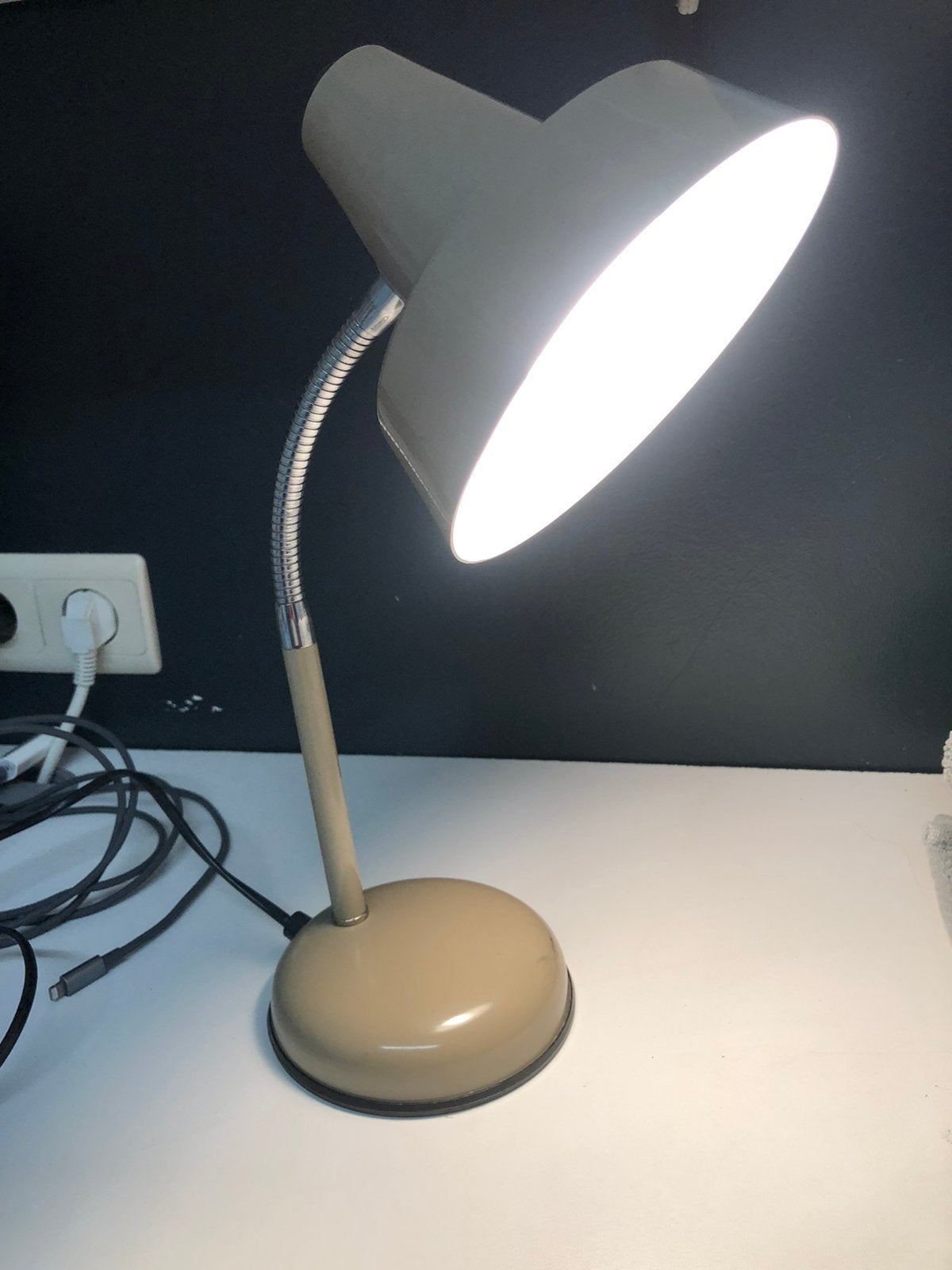 Bureaulamp, Beige, Enlèvement, Comme neuf, Lampe de bureau