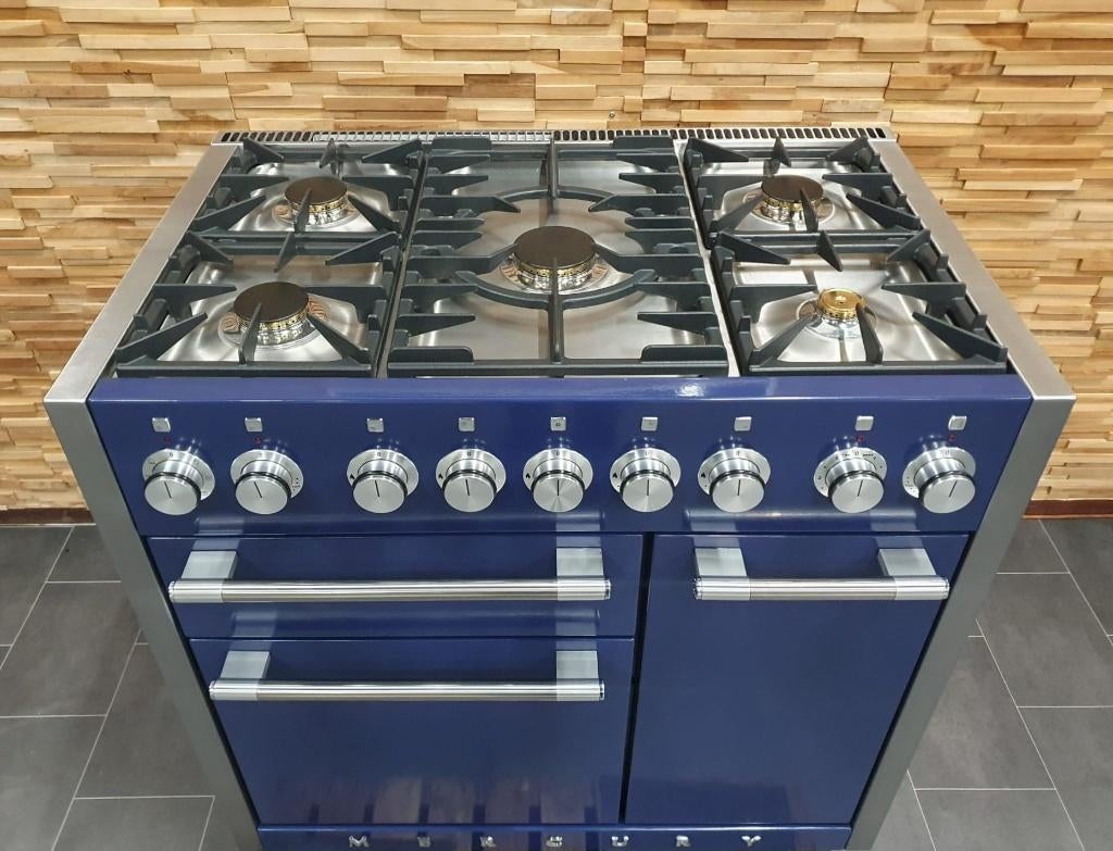🔥Luxe Fornuis Falcon Mercury 100 cm blueberry blauw 3 ovens, Elektronische apparatuur, Fornuizen, Ophalen, 60 cm of meer, Zo goed als nieuw