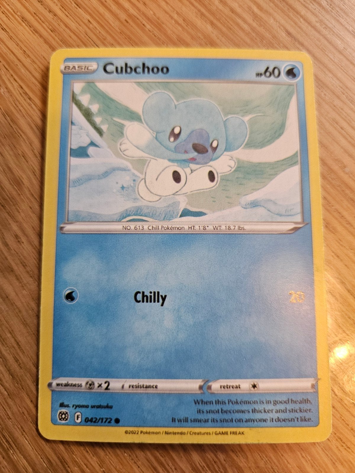 Cubchoo, Ophalen