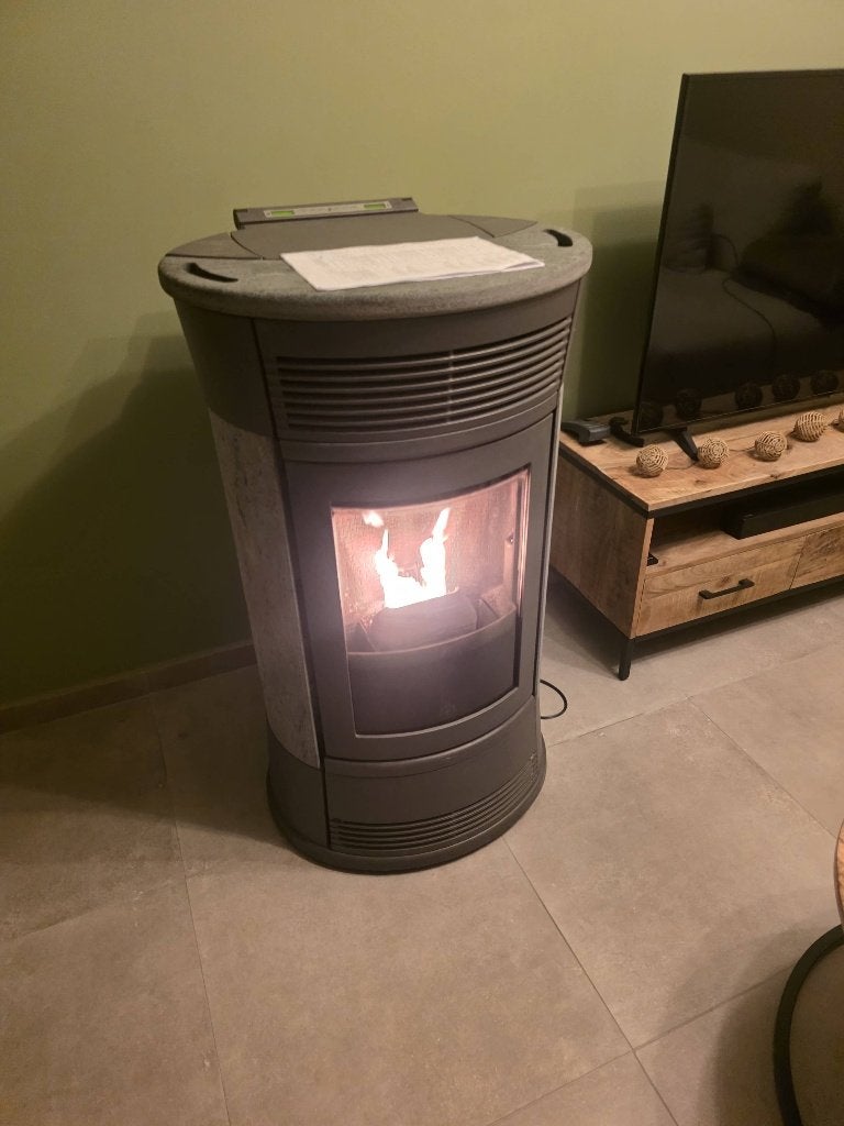 Poêle au pellet edilkamin Moon 11kw, Ophalen, Gebruikt, Overige brandstoffen, Pelletkachel