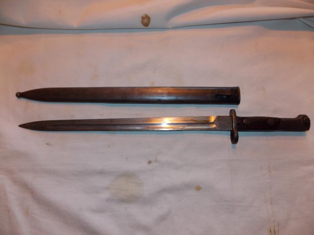 Belgische M1924 export bajonet, Ophalen of Verzenden, Landmacht, Zwaard of Sabel
