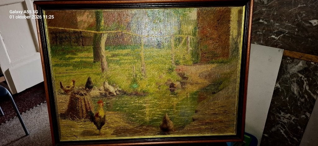 peinture Henri van Melle, Œuvre originale, Peinture à l'huile, Paysage, Enlèvement