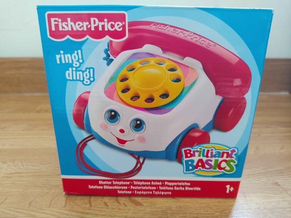 Fisher-Price Vintage telefoon - Onberispelijke staat, Ophalen of Verzenden, Zo goed als nieuw, Duw- of Trekspeelgoed, Met geluid