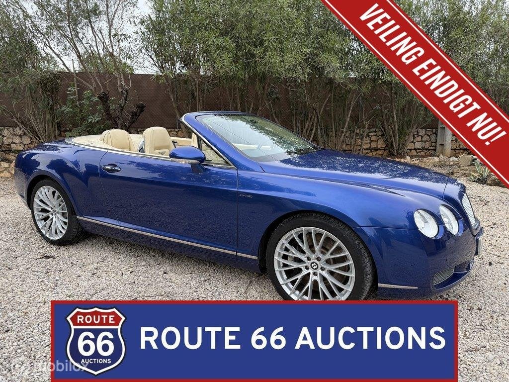 Bentley Continental GTC | 2008 | Route 66 Auctions, Auto's, Gebruikt, Zwart, Bedrijf, Overige carrosserie
