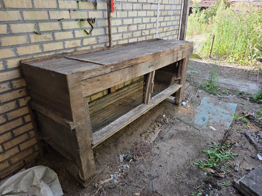 Oude werkbank gratis, Ophalen, Gebruikt, 170 cm of meer