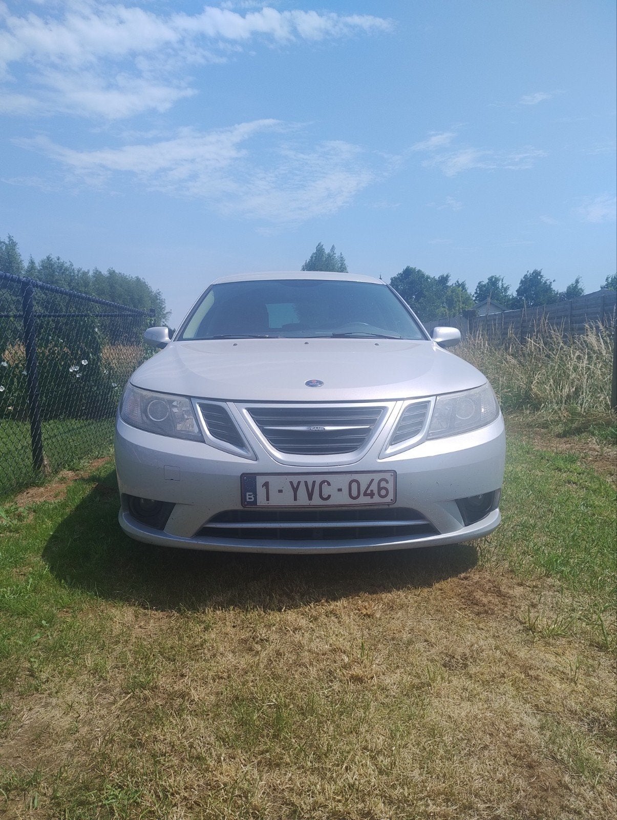 Mooie Saab 9.3 Sportcombi 1.9 2008 Automaat in Snow silver, Automaat, 110 kW, 4 cilinders, Leder en Stof