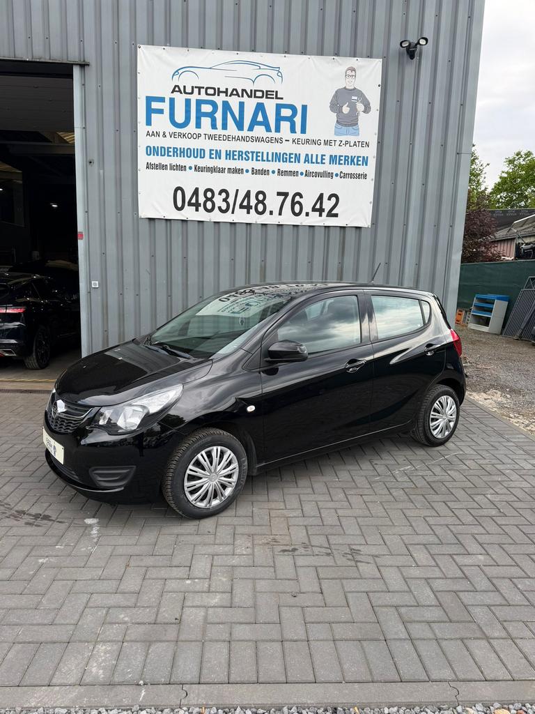 Opel Karl benzine 1.0 gekeurd met garantie, Auto's, Voorwielaandrijving, Stof, Euro 6, Zwart