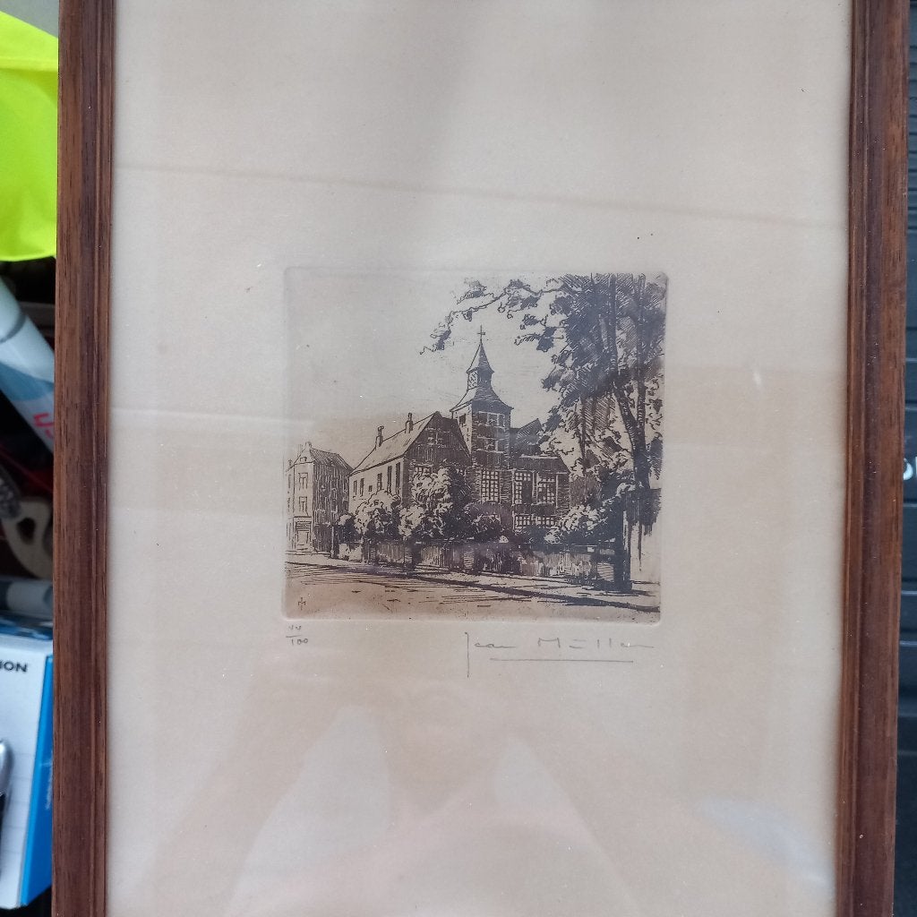 Lithographie Marc Henry Meunier, Enlèvement, Lithographie