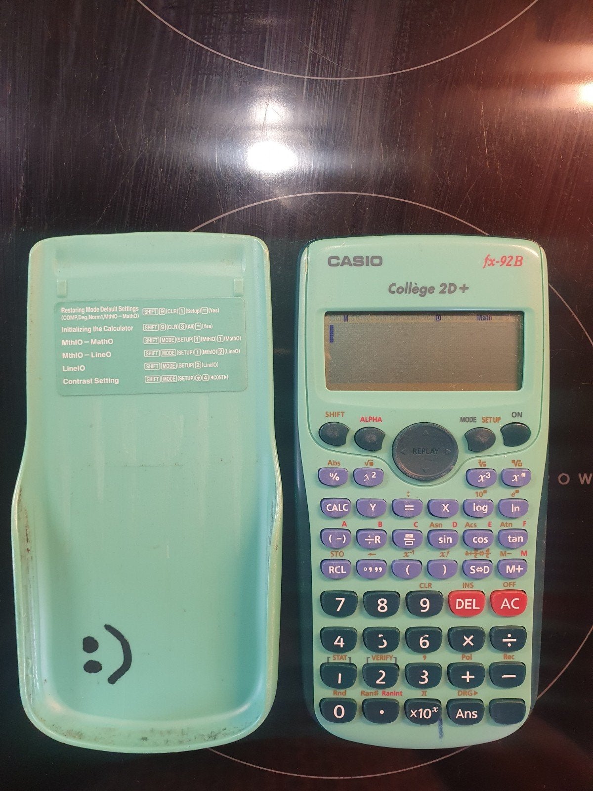 Casio collège 2D+ fx-92B rekenmachine, Diversen, Ophalen of Verzenden, Gebruikt