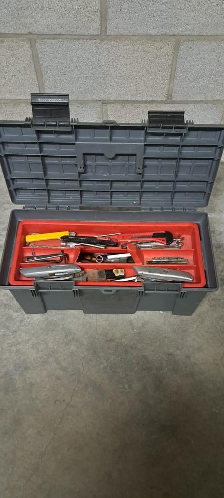 Grote gereedschapskoffer met veel tools, Ophalen, Gevuld, Gebruikt
