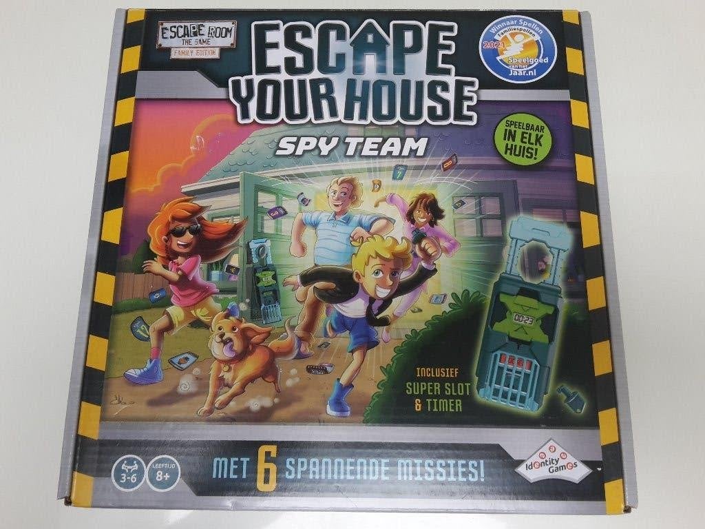Nieuw spel Escape Your House: Spy Team, 8+, + 1 gratis promo, Ophalen of Verzenden, Nieuw, Identity Games