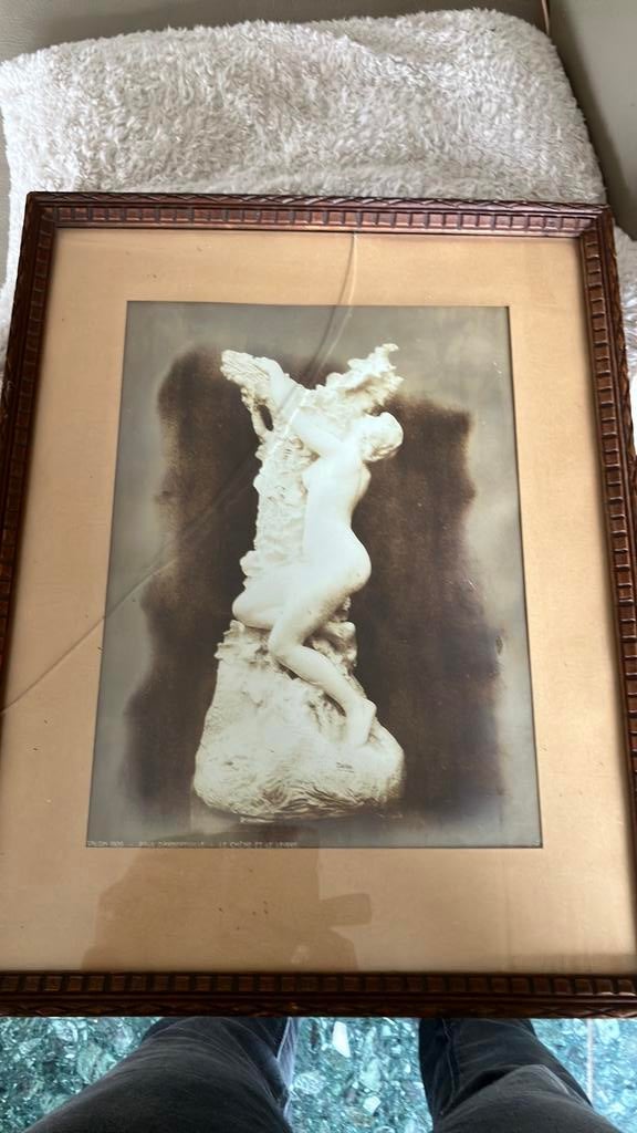 Lot 2 antieke kunstprints vroege 20e Salon1906 & Van Dyck, Huis en Inrichting, Ophalen, Gebruikt