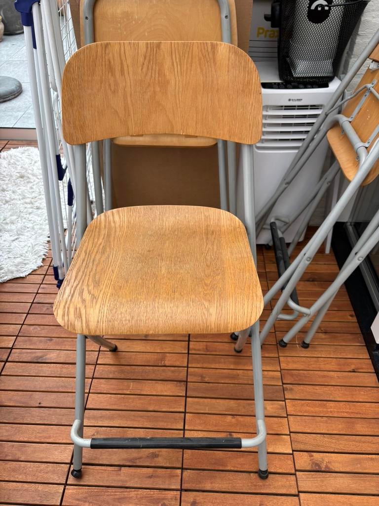 Ikea houten barkrukken (4x), Ophalen, Gebruikt