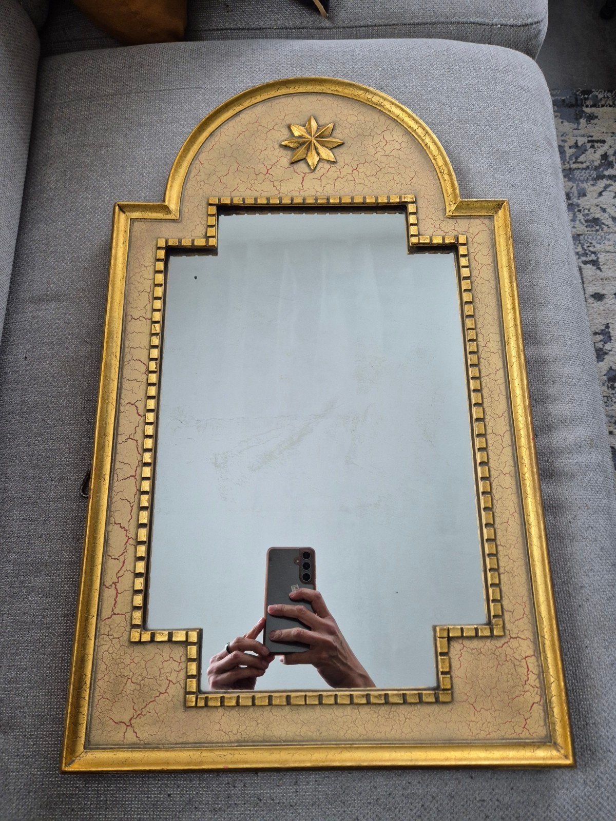 Ancien miroir mural, Antiquités & Art, Enlèvement ou Envoi