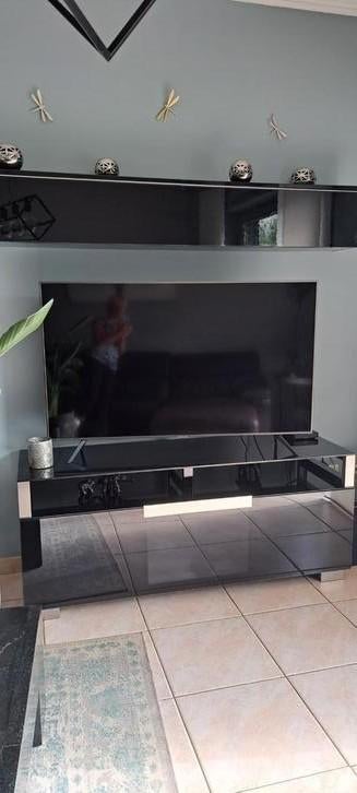 zwart tv-meubel 130€ les 2, Huis en Inrichting, Ophalen, Zo goed als nieuw