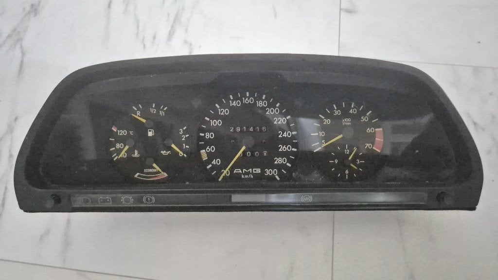 Mercedes 126 500 sec sel amg instrument cluster, Ophalen of Verzenden, Gebruikt, Mercedes-Benz