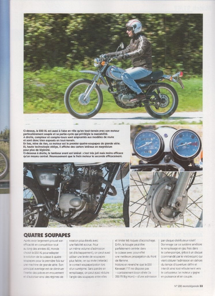 1974 moto Honda XL 250 collection, Verzenden, Gelezen