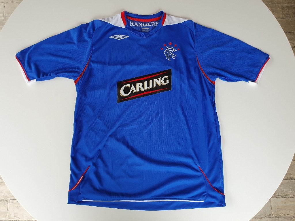 Voetbalshirt Glasgow Rangers 2006-2007 Home shirt (Umbro, L), Ophalen of Verzenden, Gebruikt, Shirt