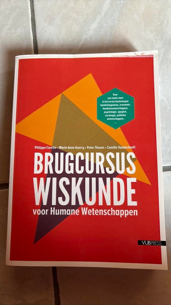 Philippe Carette - Brugcursus wiskunde, Boeken, Ophalen of Verzenden, Economie, Philippe Carette; Marie-Anne Guerry; Camille Vanderhoeft; Pet...