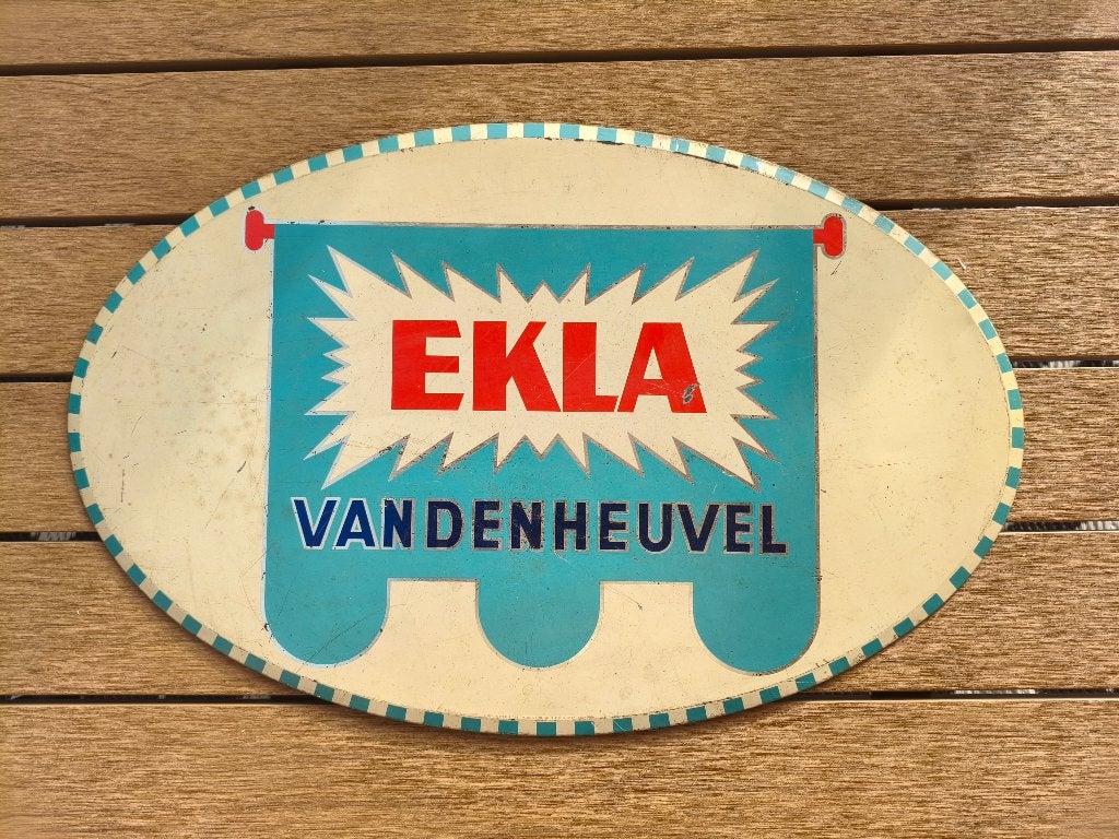 Publicité bière ekla, Collections, Envoi, Utilisé, Panneau, Plaque ou Plaquette publicitaire, Autres marques