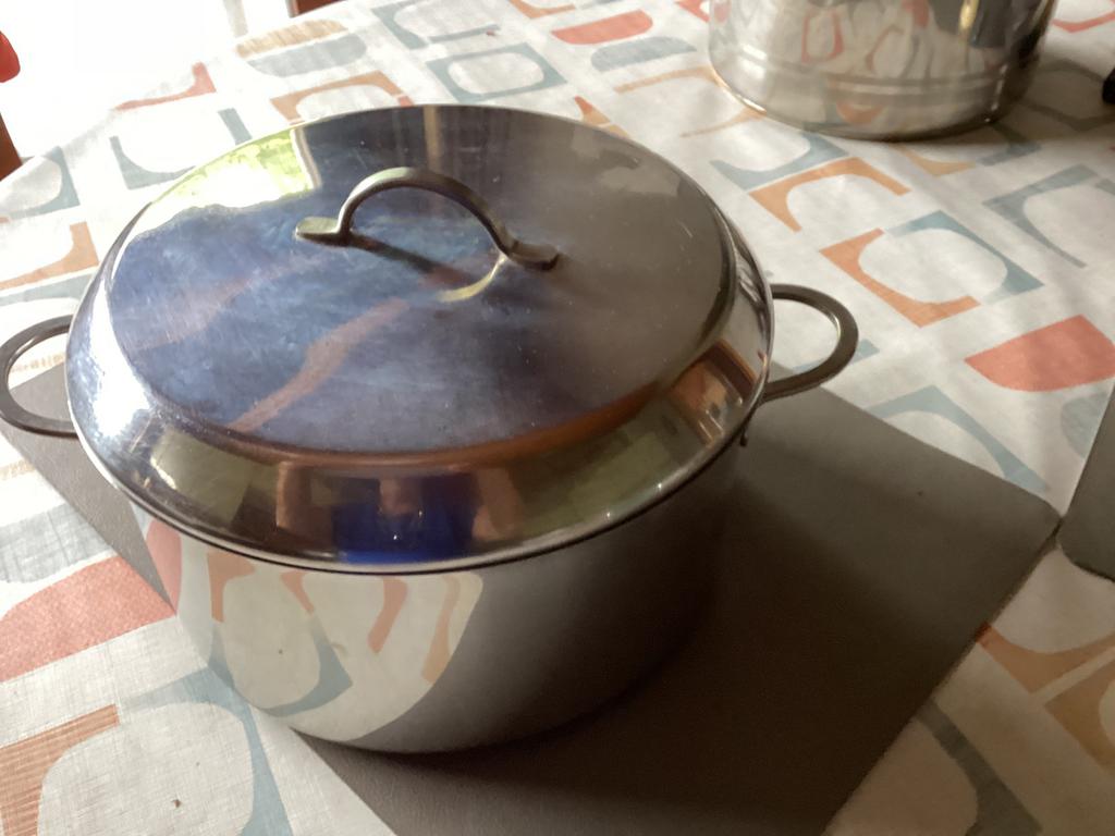 2 Roestvrijstaal kookkastrollen, Ophalen of Verzenden, Gebruikt, Aluminium