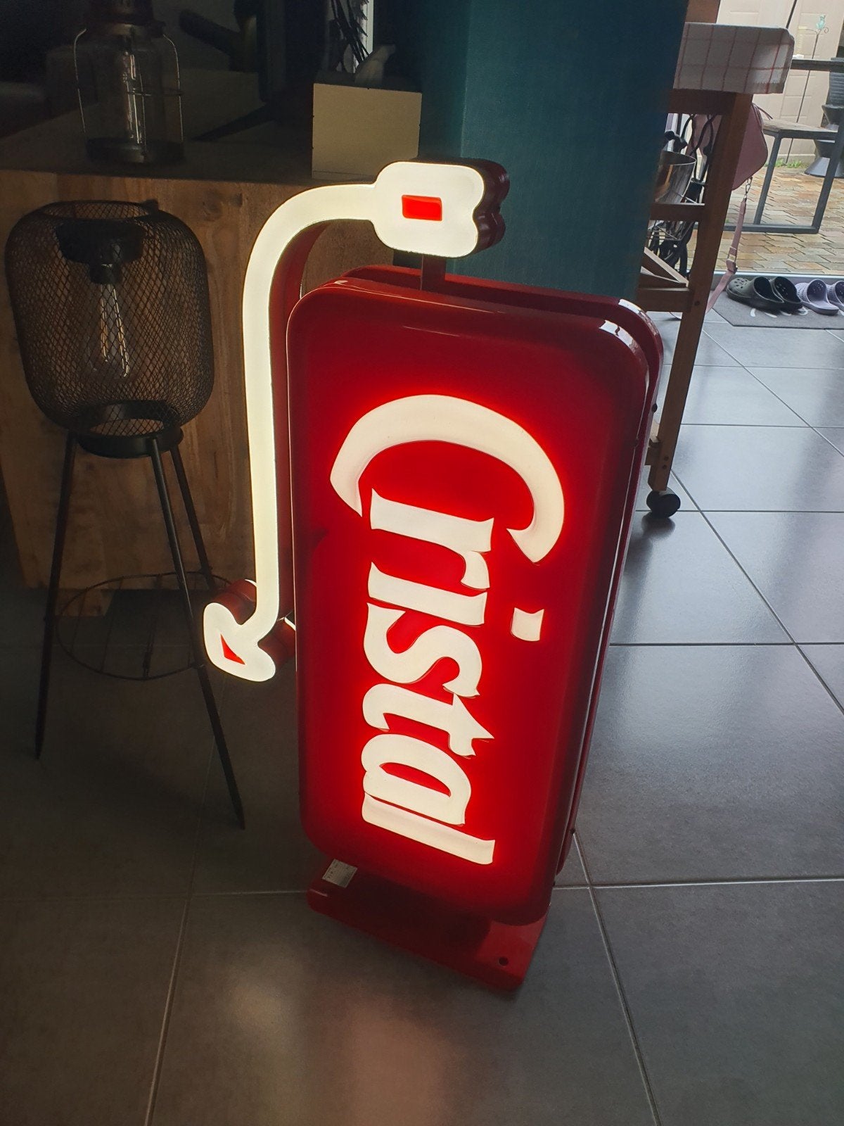cristal café verlichting, Ophalen