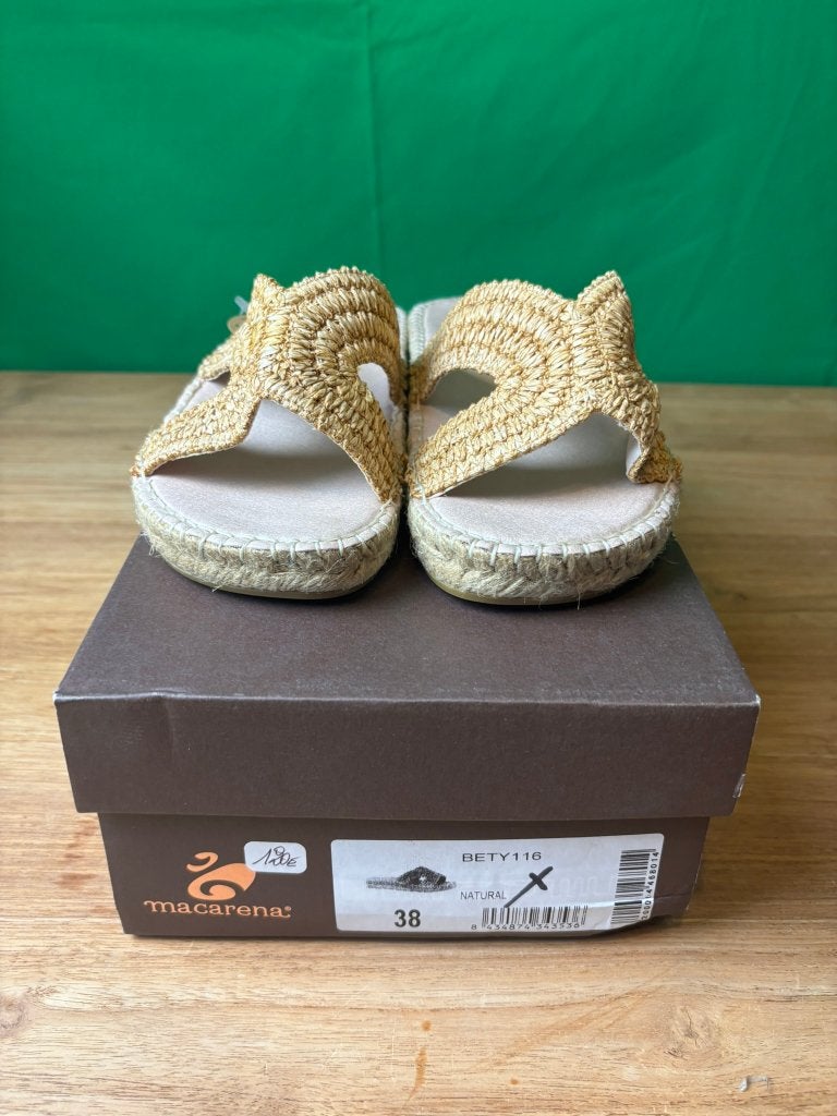 Macarena Bety116 espadrille slides maat 38, Espadrilles, Enlèvement ou Envoi, Autres couleurs, Comme neuf