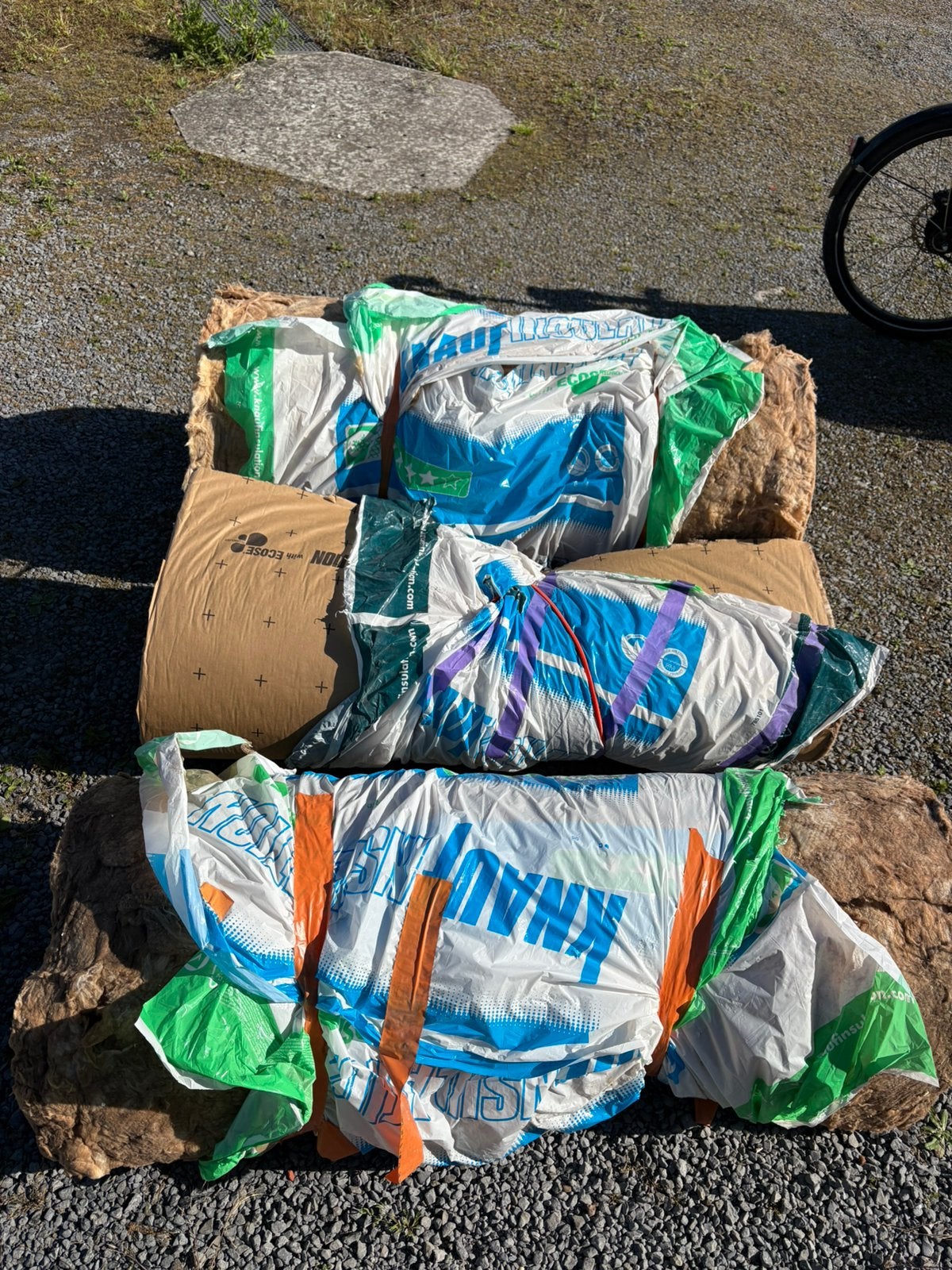 Knauf ecose glaswol, Enlèvement, Laine de verre