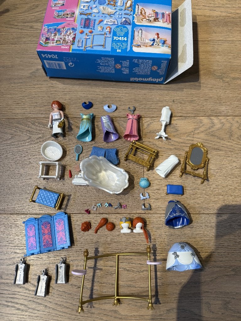 Playmobil Princess - Salle de bain royale avec dressing, Comme neuf, Princess, Figurines, Kit complet