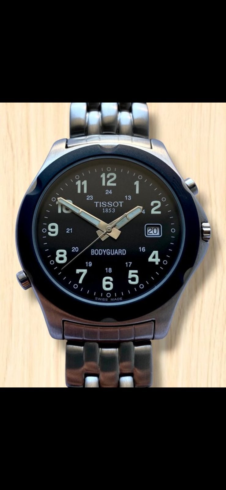 Tissot Bodyguard NOS, Handtassen en Accessoires, Horloges | Heren, Staal, Staal, Polshorloge, Nieuw