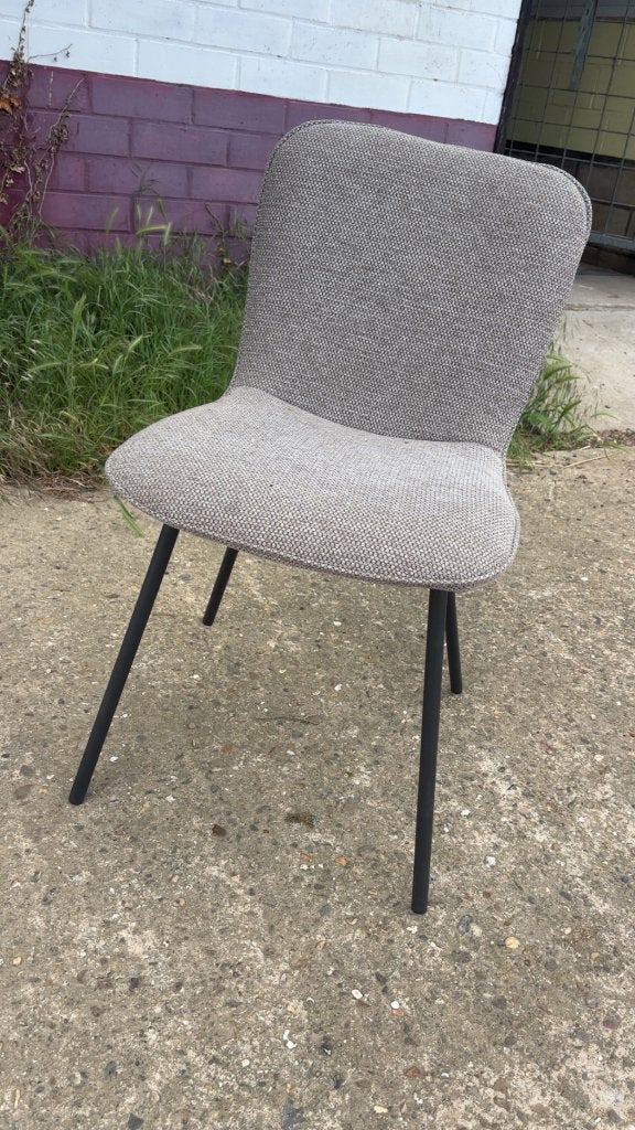 Stoelen +tafel, Maison & Meubles, Chaises, Gris, Comme neuf, Enlèvement, Tissus