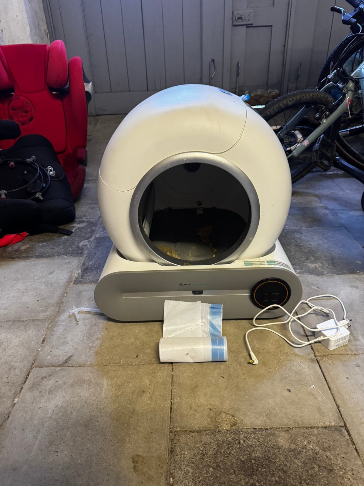 Litière automatique pour chat, Dieren en Toebehoren, Ophalen of Verzenden, Zelfreinigend, Gebruikt, Open