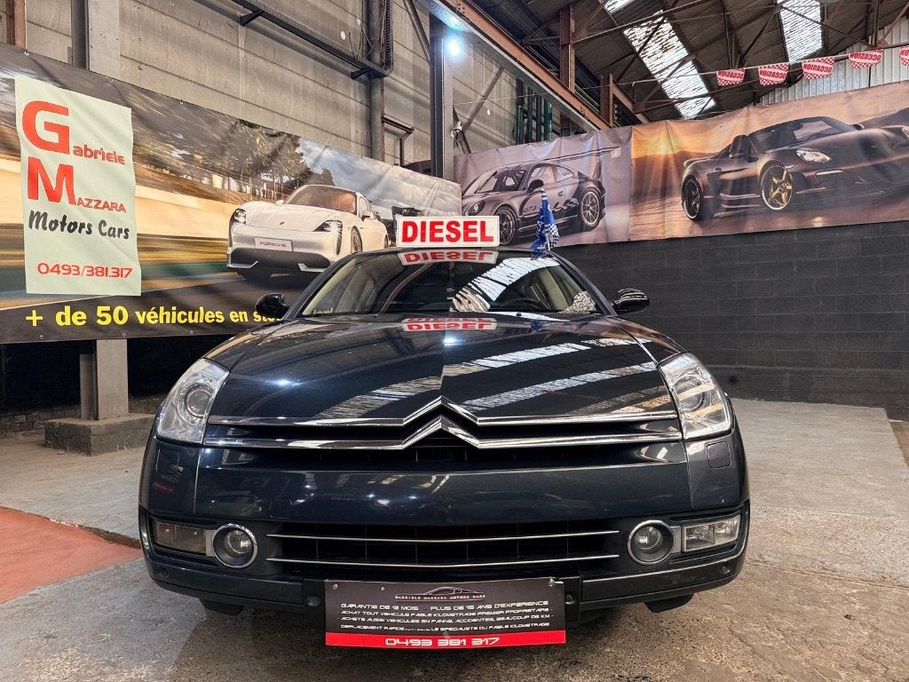 Citroen C6 Cuir GPS Suspension pneumatique, Auto's, C6, 120 kW, Leder, Verlengde garantie