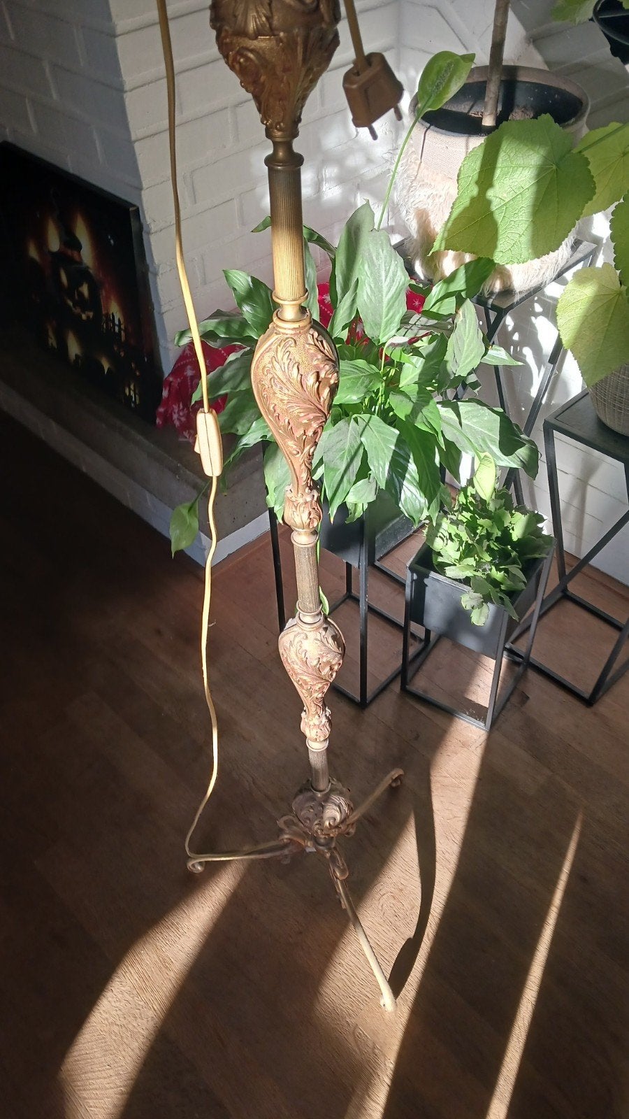 Hoge lamp, Doré, Utilisé, E14 (petit), Classique