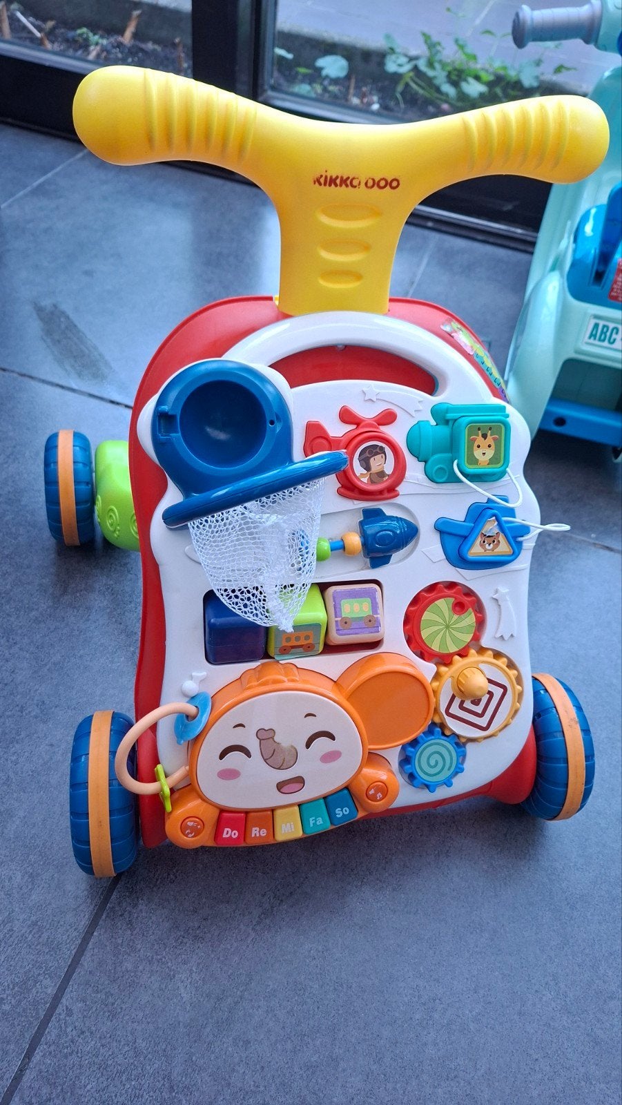 Kikkaboo Looptrainer/Babywalker 3 in 1 Play & Grow Rood, Ophalen