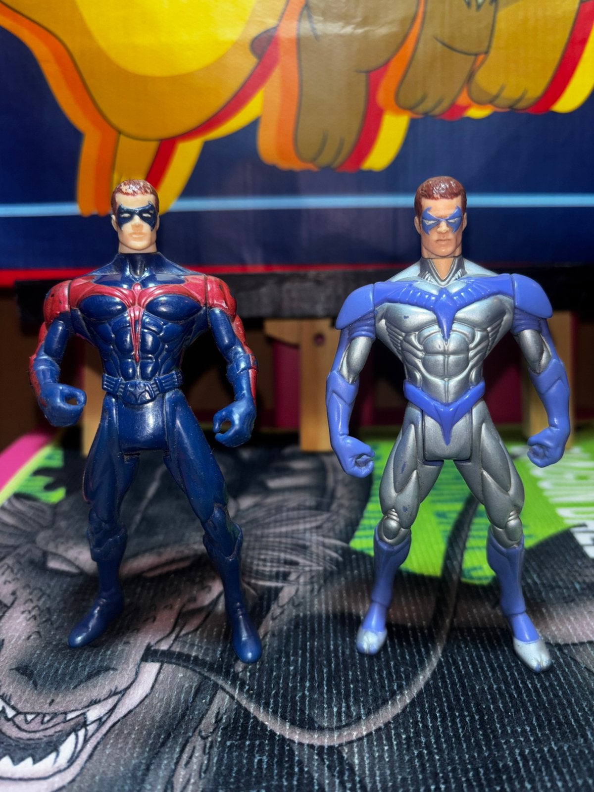 Set van 2 Robin-figuren (Batman & Robin), Verzamelen, Ophalen of Verzenden, Gebruikt