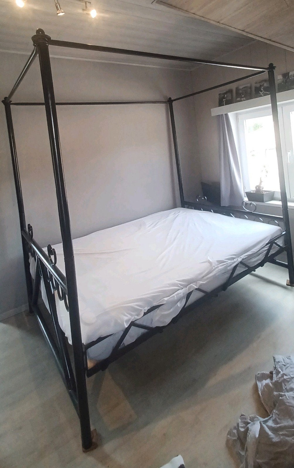 140 x 200 zelfgemaakt hemelbed, Enlèvement, Deux personnes, Noir, 140 cm