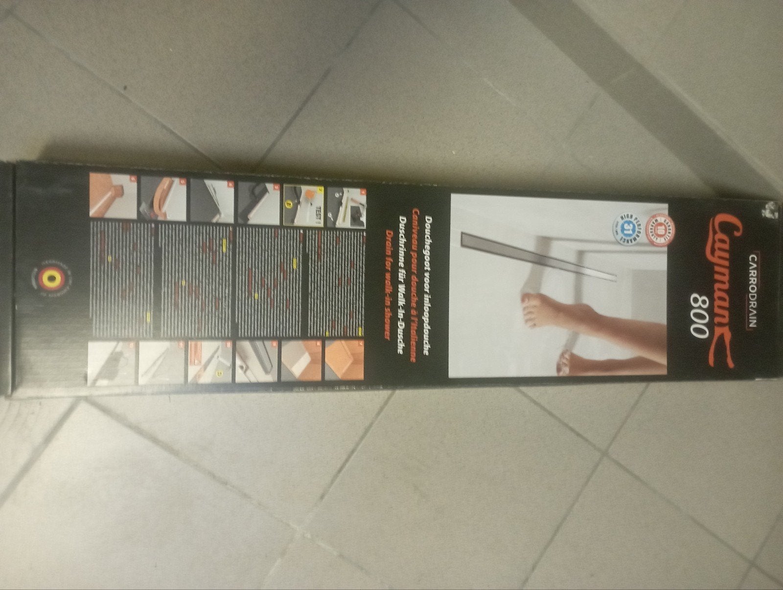 Douchegoot  Cayman 800  inloopdouche, Ophalen, Nieuw
