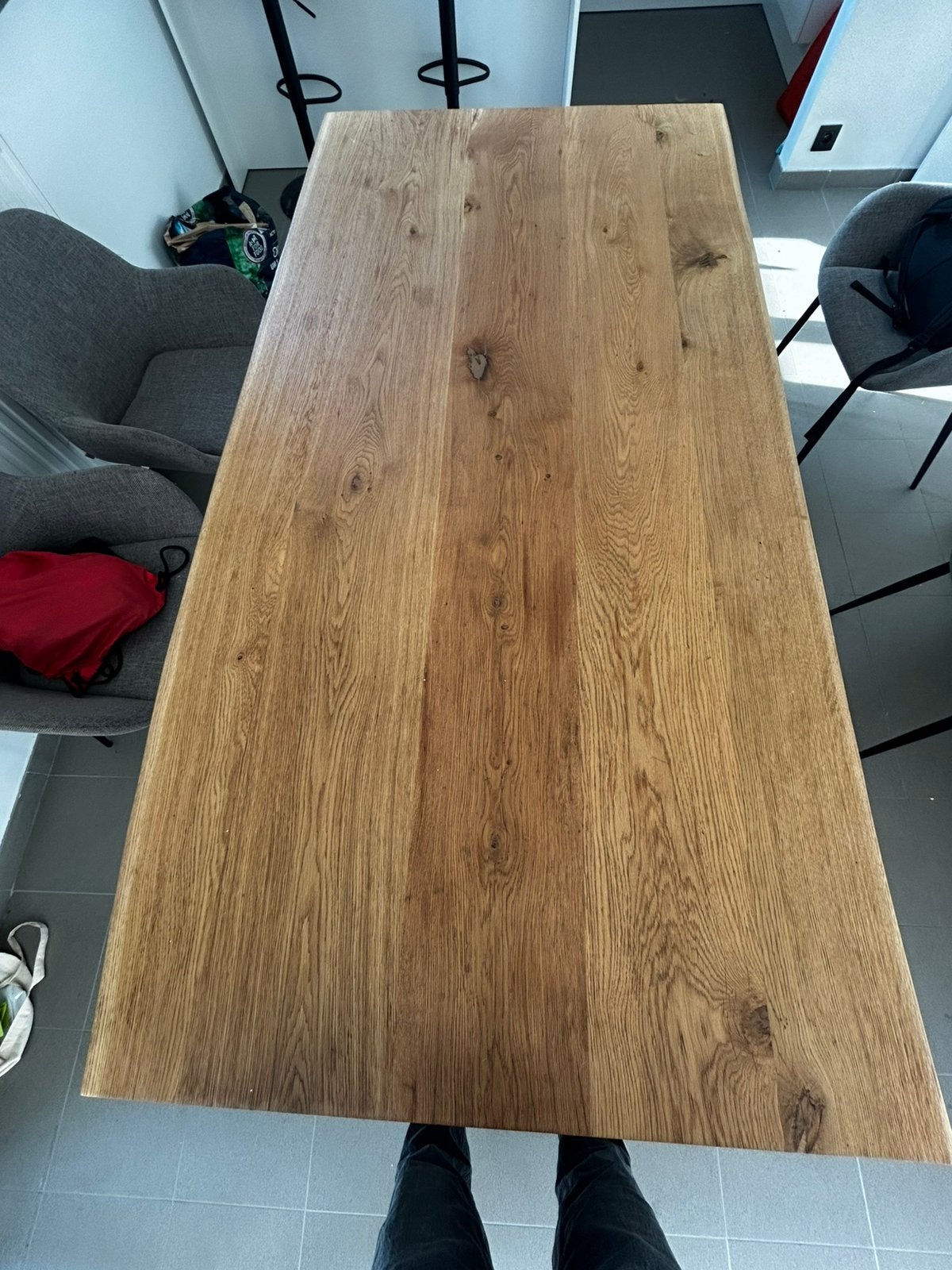 eettafel, Ophalen, Eikenhout, Zo goed als nieuw, Vijf personen of meer
