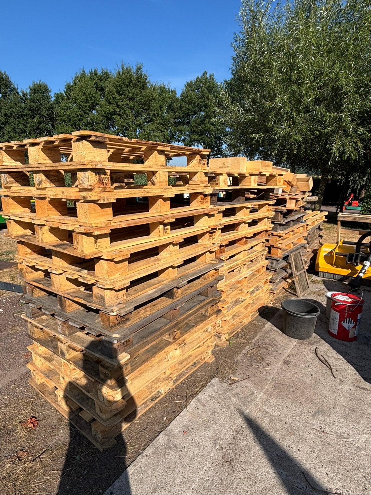 39 VMF palletten, Ophalen, Zo goed als nieuw, Overige houtsoorten, Pallet