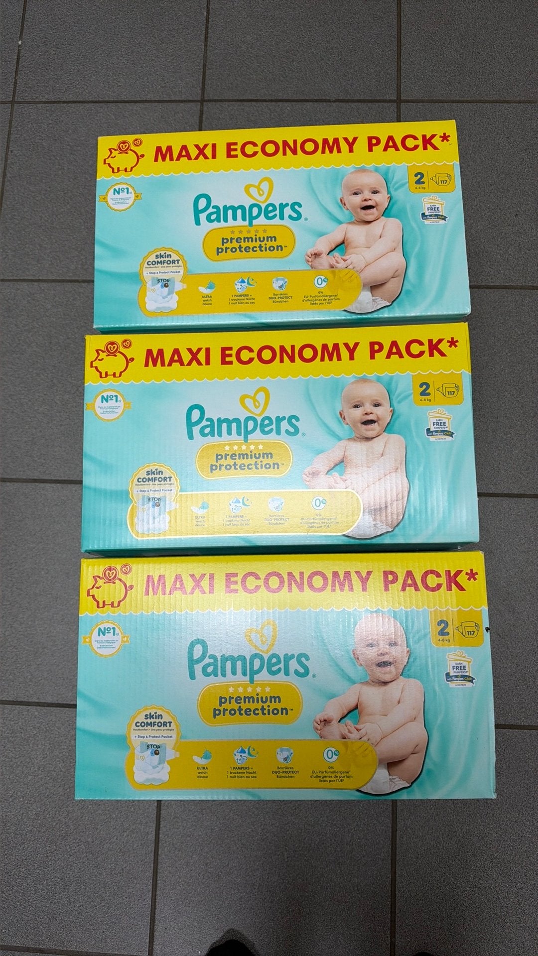 luiers Pampers Premium Protection maat 2 – 351 stuks, Ophalen, Nieuw