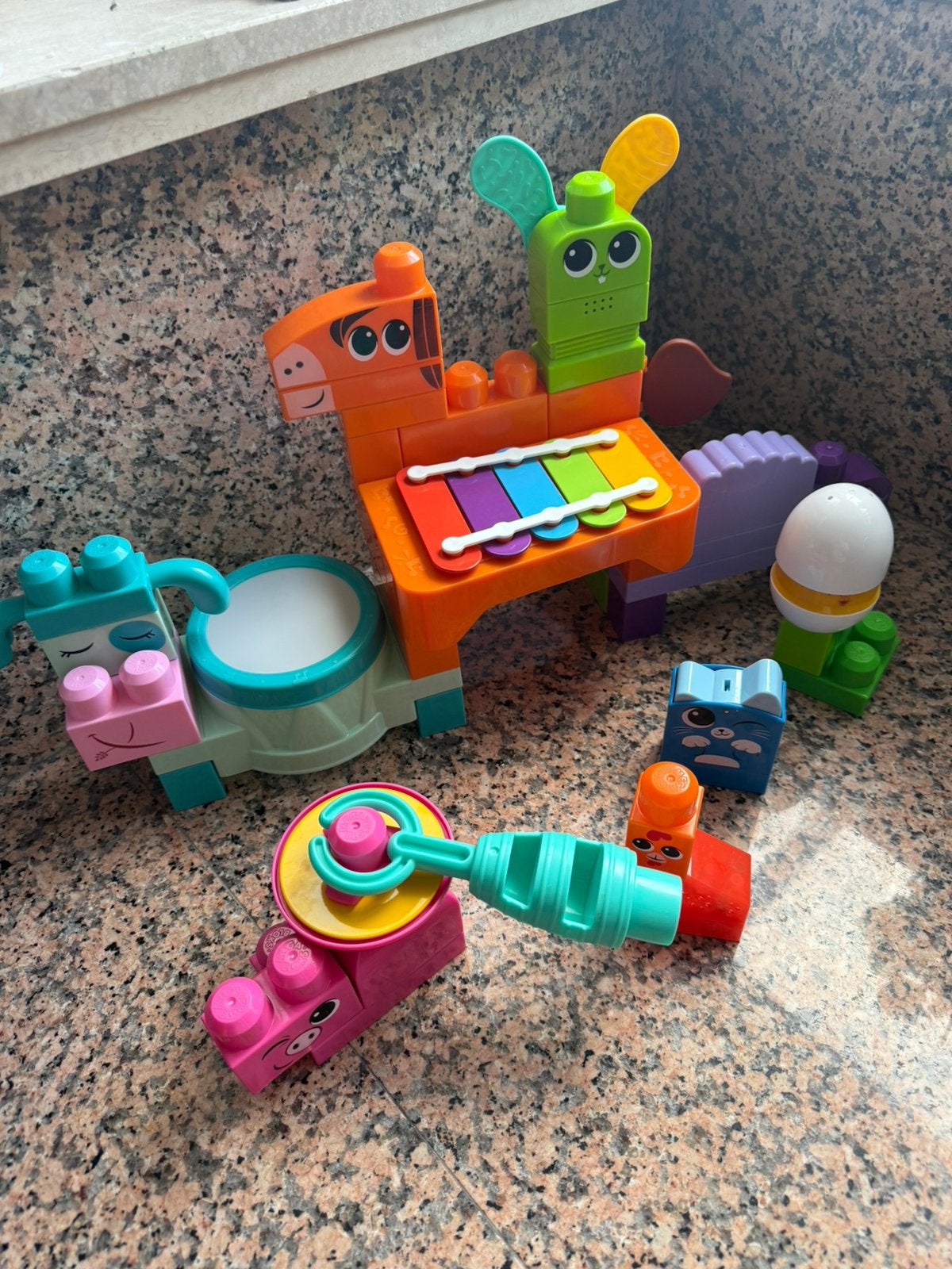 Mega Bloks boerderij en trein, Ophalen, Zo goed als nieuw
