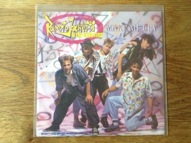 single roberto jacketti & the scooters, Cd's en Dvd's, 7 inch, Ophalen of Verzenden, Beschermende buitenhoes, Rock en Metal