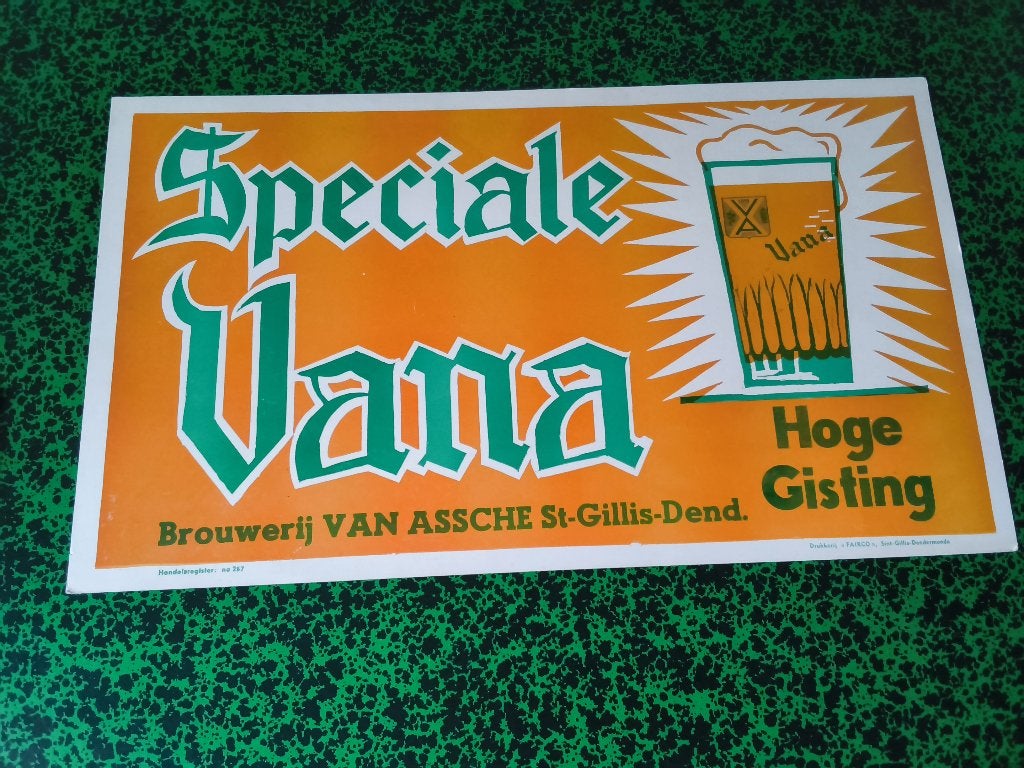 Brouwerij  Van Assche St-Gillis Dendermonde, Enlèvement, Neuf, Panneau publicitaire