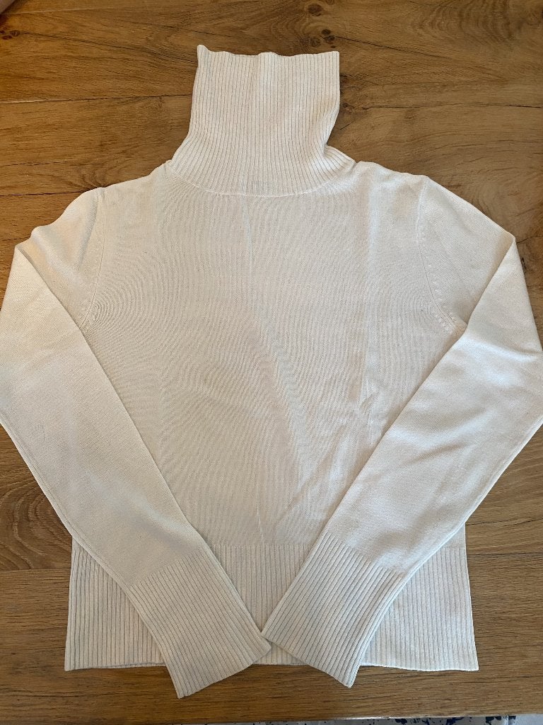 Ecru rolkraagtrui Etam, Maat 38/40 (M), Beige, Ophalen of Verzenden, Gedragen