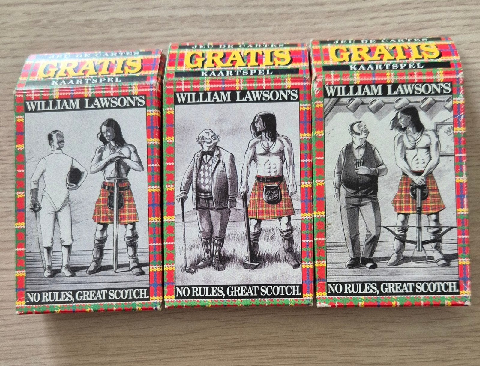 Complete Set (3x) William Lawson's Whisky Speelkaarten, Enlèvement