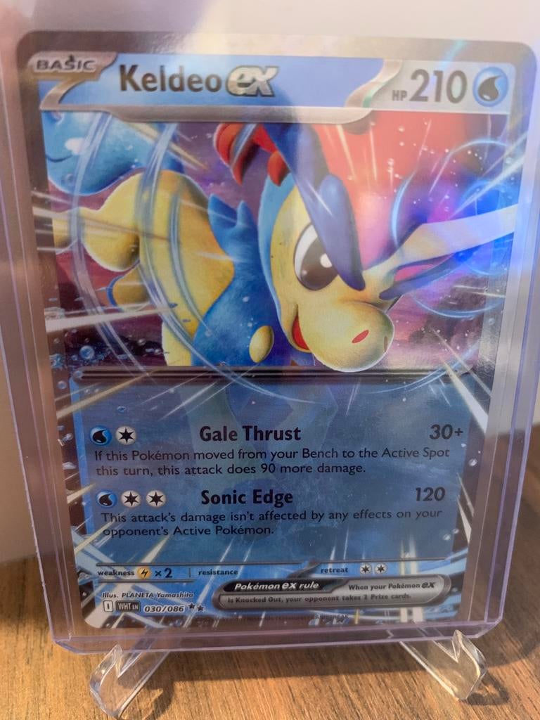Pokemon keldeo ex white flare, Ophalen of Verzenden, Zo goed als nieuw